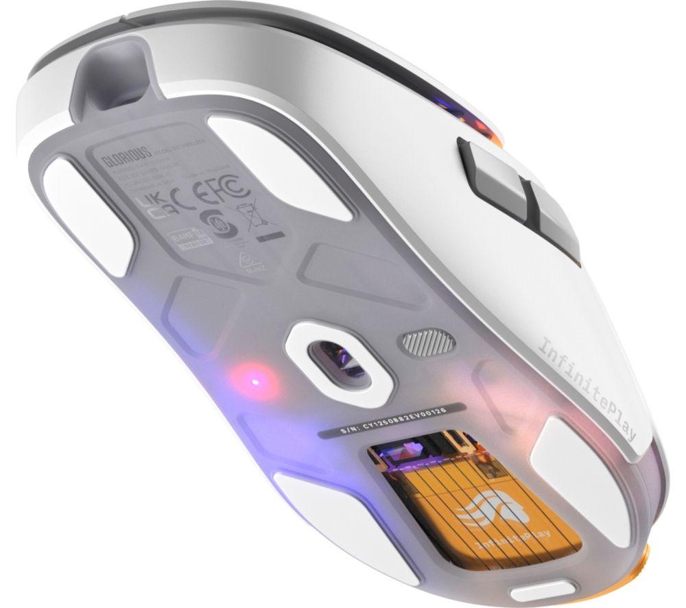 GLORIOUS Model O3 RGB Wireless Optical Gaming Mouse - White