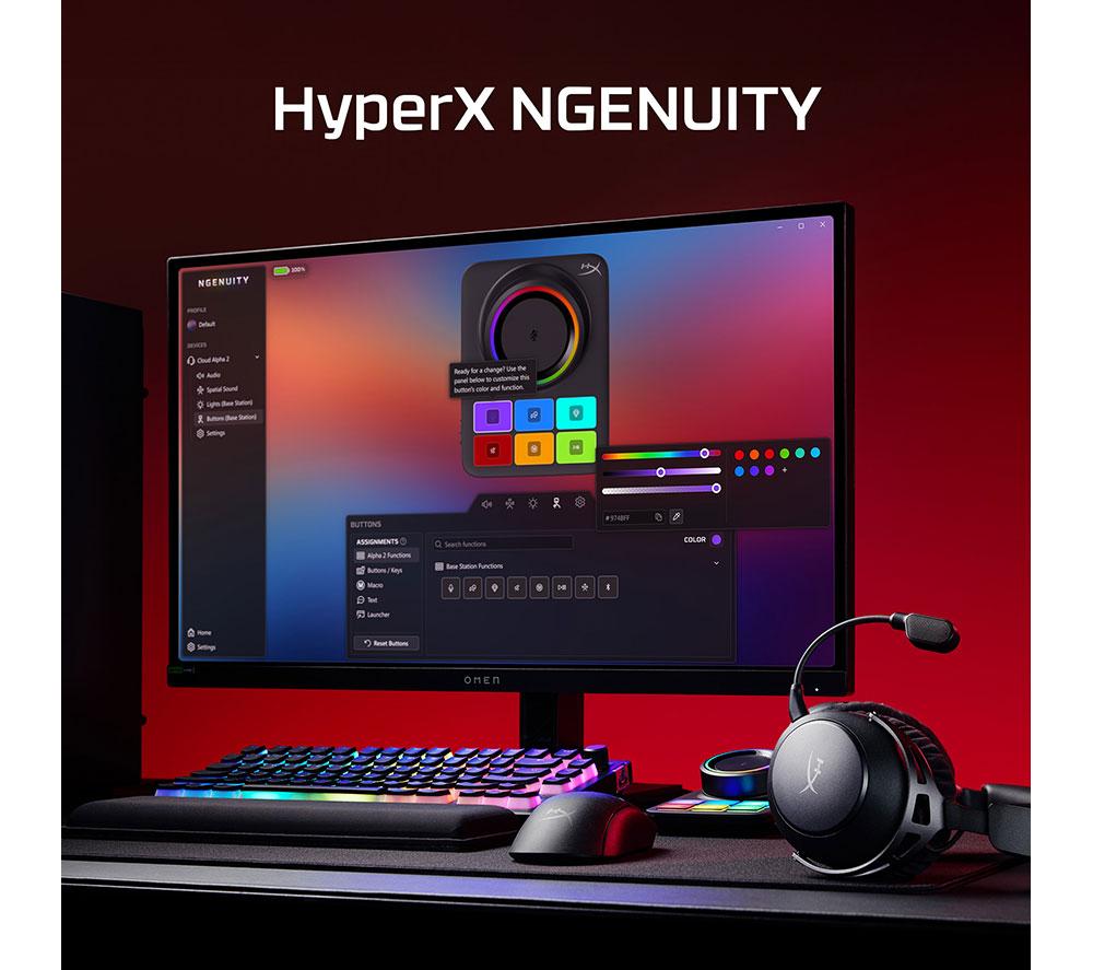 HYPERX Cloud Alpha 2 7.1 Wireless Gaming Headset – Schwarz