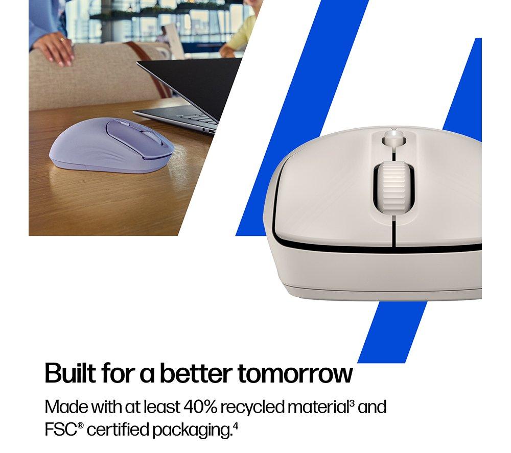 Ratón óptico inalámbrico silencioso HP 400 - Maple