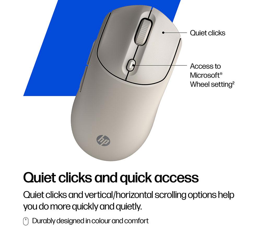 HP 400 Leise kabellose optische Maus – Maple