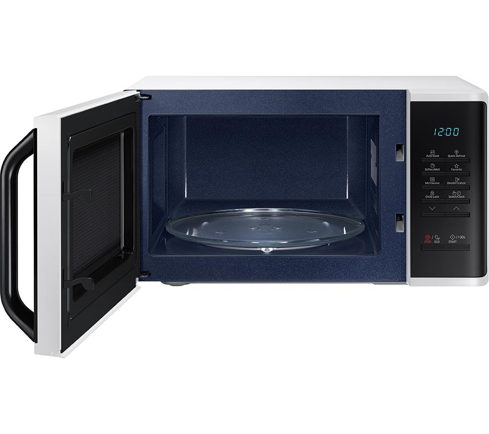 SAMSUNG MS23K3513AW Microondas Solo - Blanco y Negro