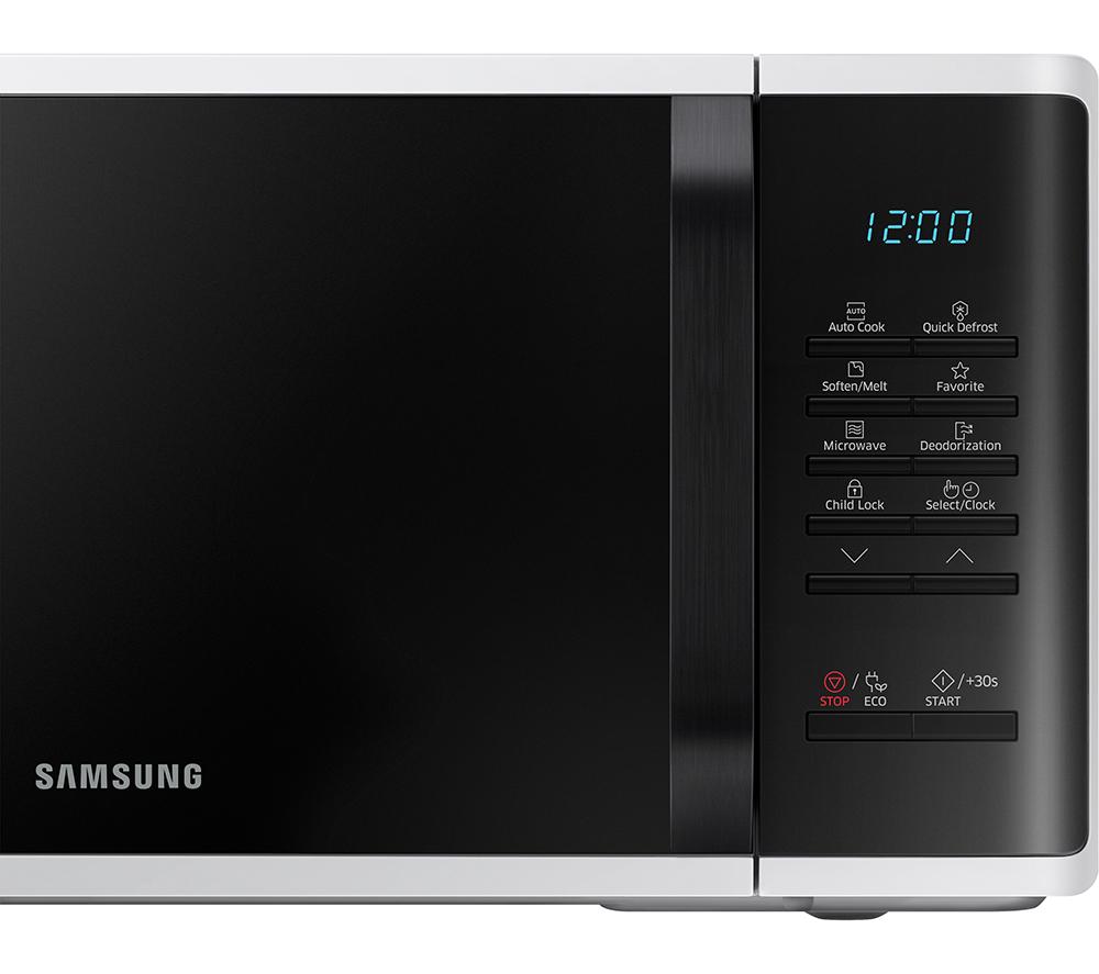 SAMSUNG MS23K3513AW Microondas Solo - Blanco y Negro