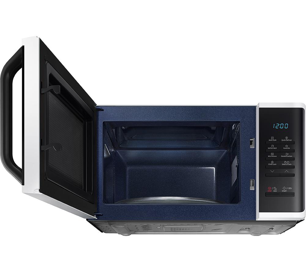 SAMSUNG MS23K3513AW Microondas Solo - Blanco y Negro