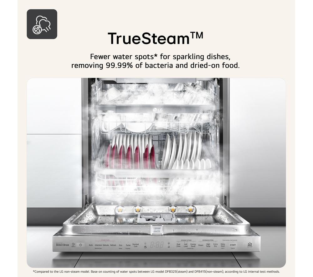LG Series 5 QuadWash DF273FVS Full-Size WiFi-enabled Dishwasher - Silver