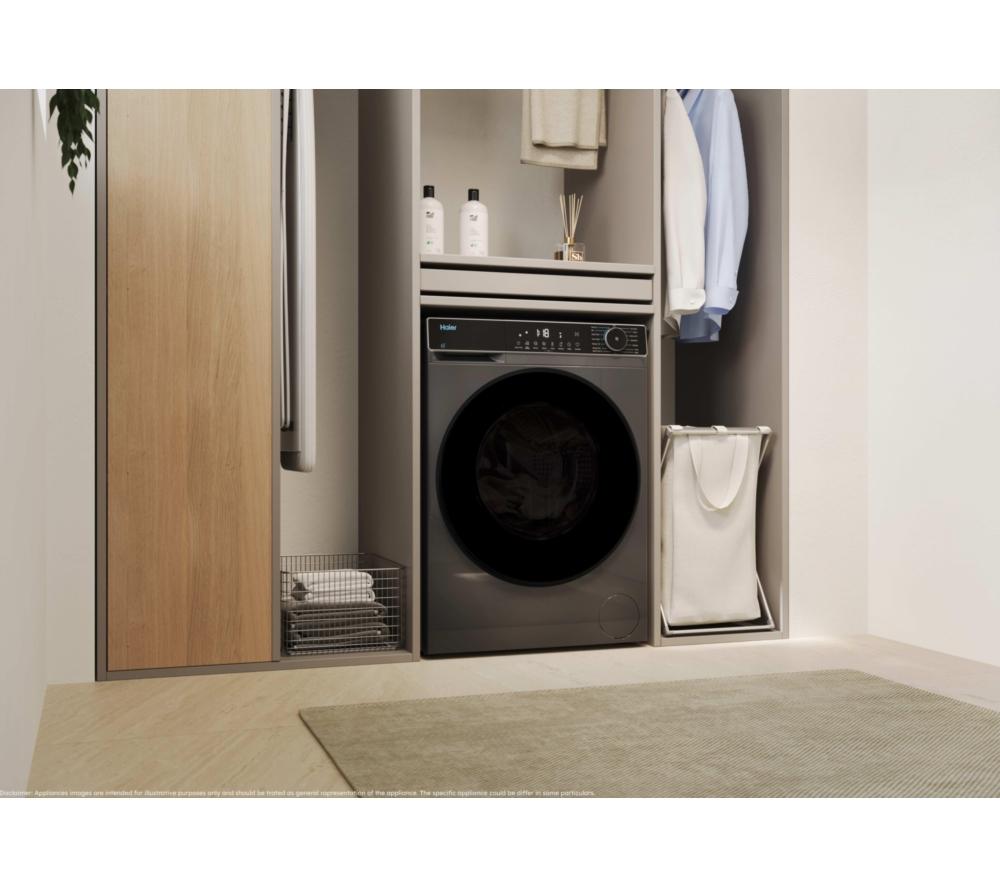 HAIER X Series 5 HWD90BP14357GTUK WLAN-fähiger 9 kg Waschtrockner – Graphit