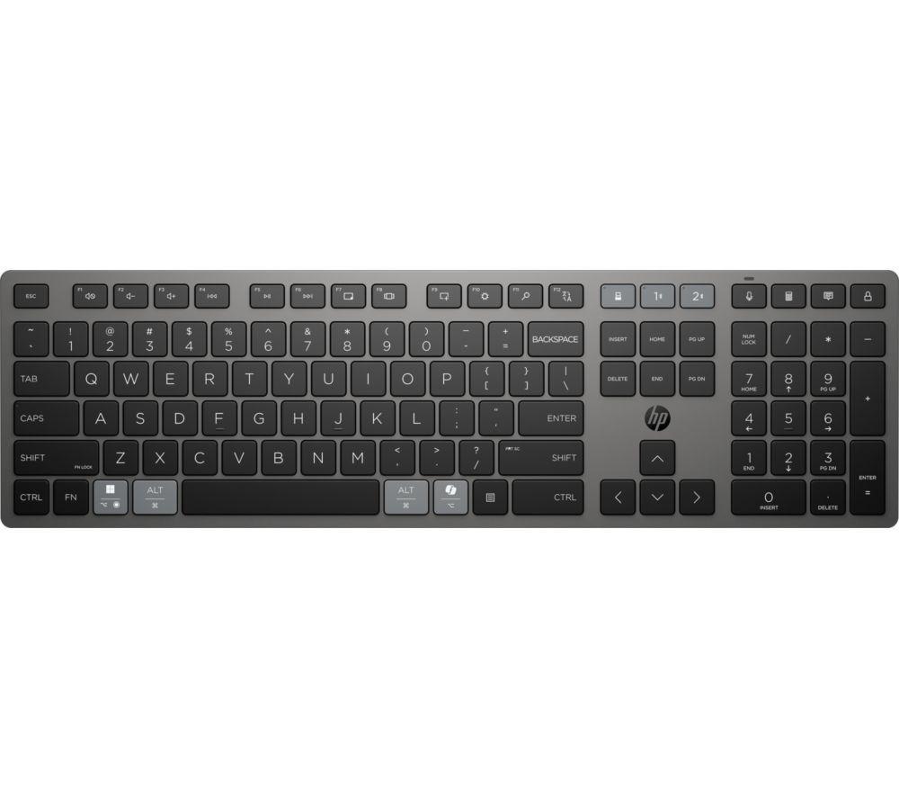 HP 720 Multi-Device Ultra-Fast Rechargeable Wireless Keyboard - Nightfall Black