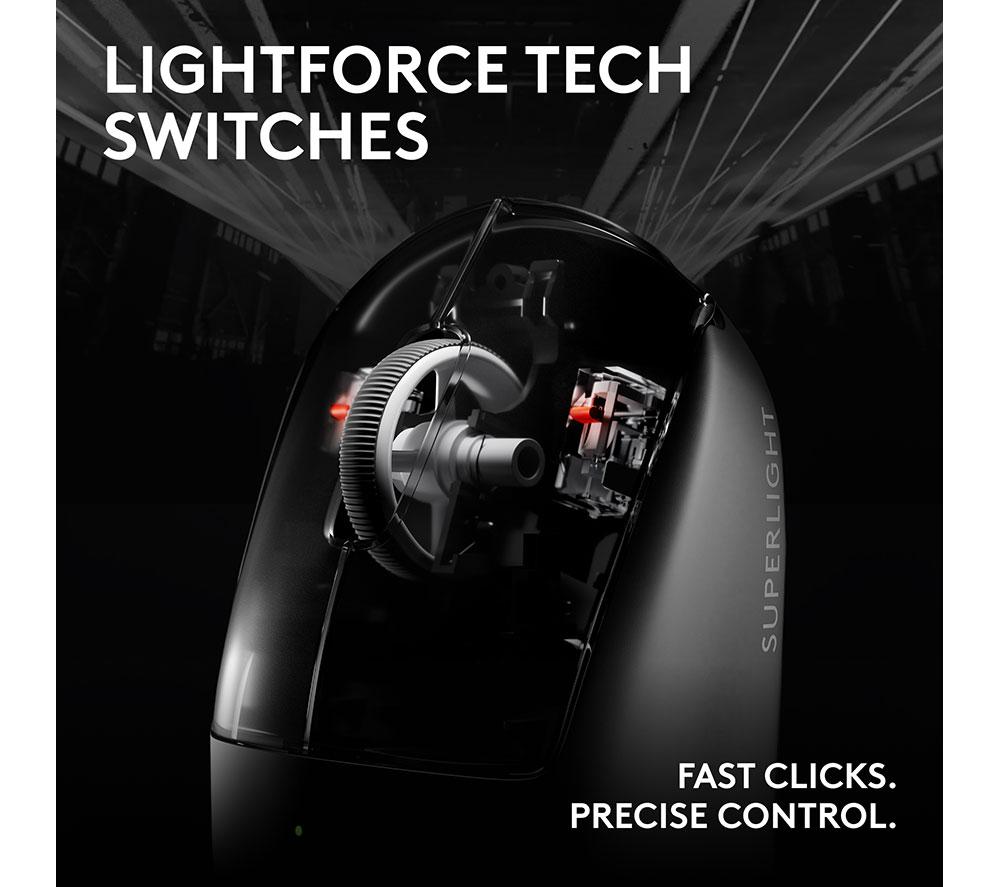 LOGITECH PRO X Superlight 2C Kabellose Optische Gaming Maus - Schwarz