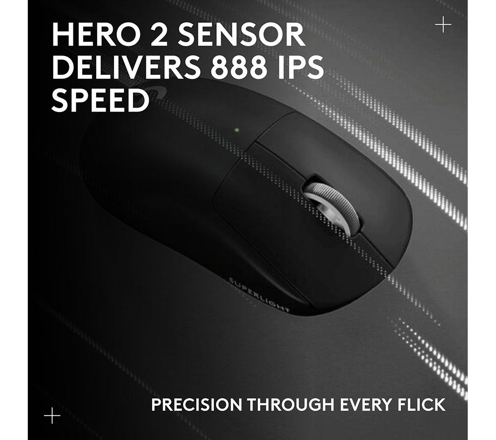 LOGITECH PRO X Superlight 2C Kabellose Optische Gaming Maus - Schwarz