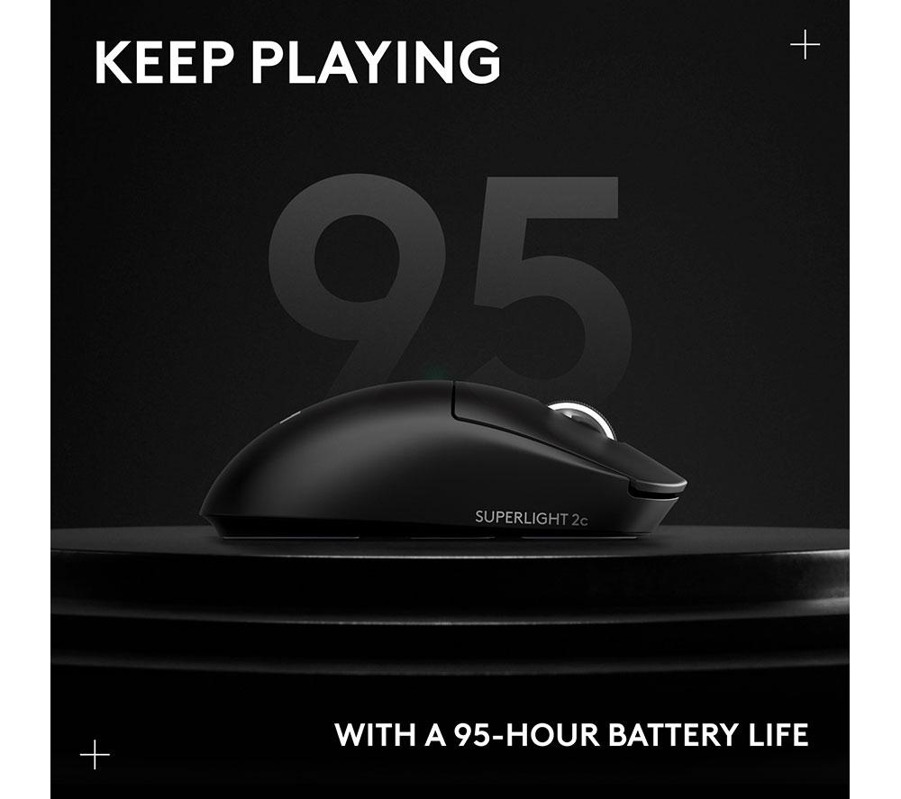 LOGITECH PRO X Superlight 2C Kabellose Optische Gaming Maus - Schwarz