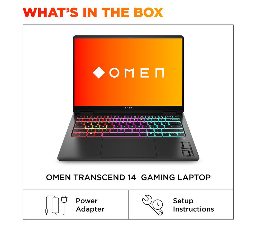HP OMEN Transcend 14-fb1505na 14" Gaming Laptop - Intel® Core™ Ultra 7, RTX 5060, 1 TB SSD