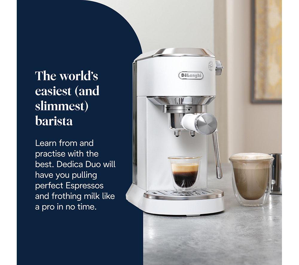 Cafetera DELONGHI Dedica Duo EC890.W - Blanca