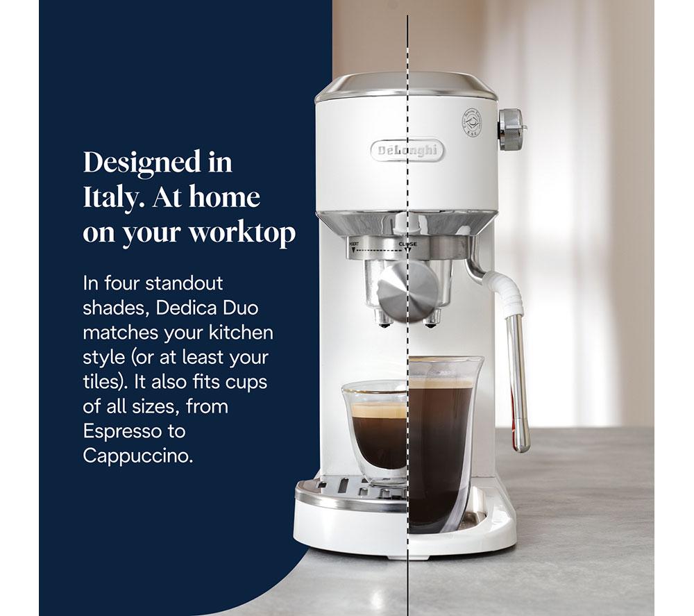 Cafetera DELONGHI Dedica Duo EC890.W - Blanca