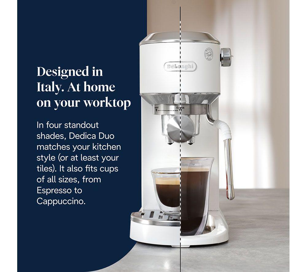 Cafetera DELONGHI Dedica Duo EC890.W - Blanca