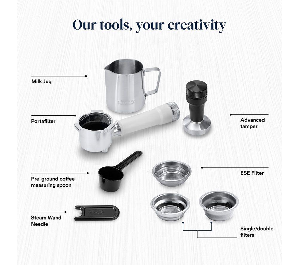 Cafetera DELONGHI Dedica Duo EC890.W - Blanca