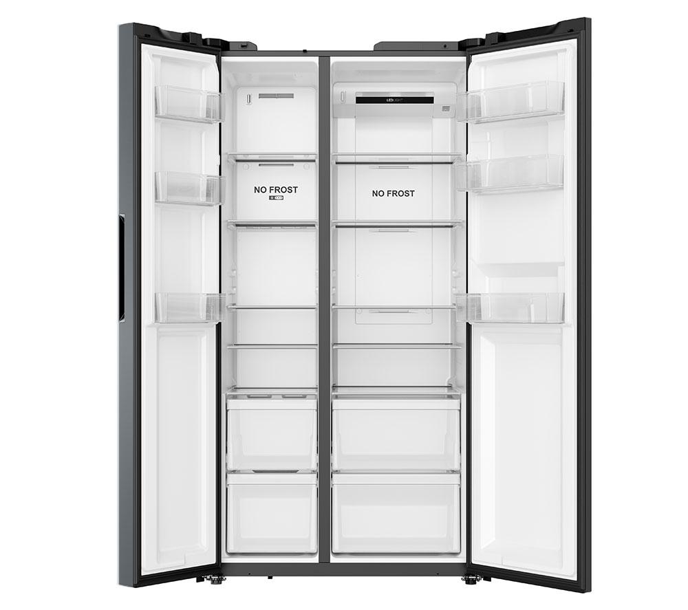 HOOVER H-FRIDGE 700 Maxi HONSQ2T918EXK Amerikanischer Kühlschrank – Silber