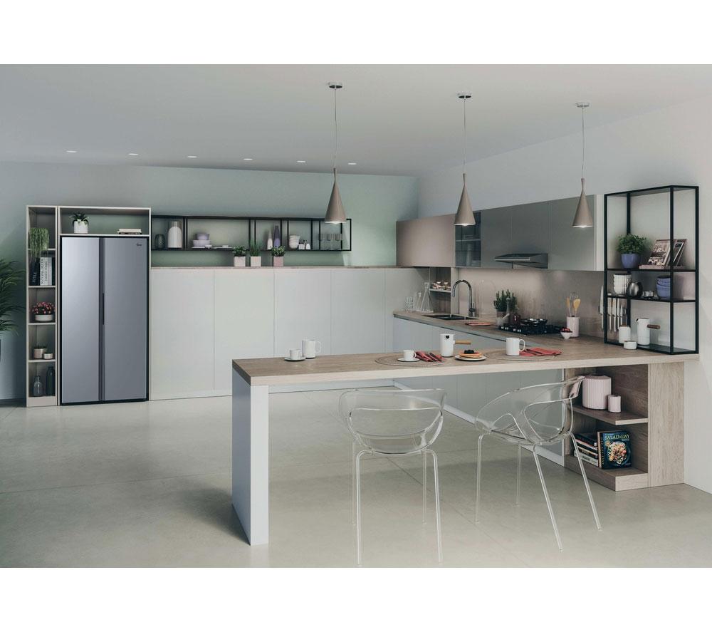 HOOVER H-FRIDGE 700 Maxi HONSQ2T918EXK Frigorífico americano - Plateado