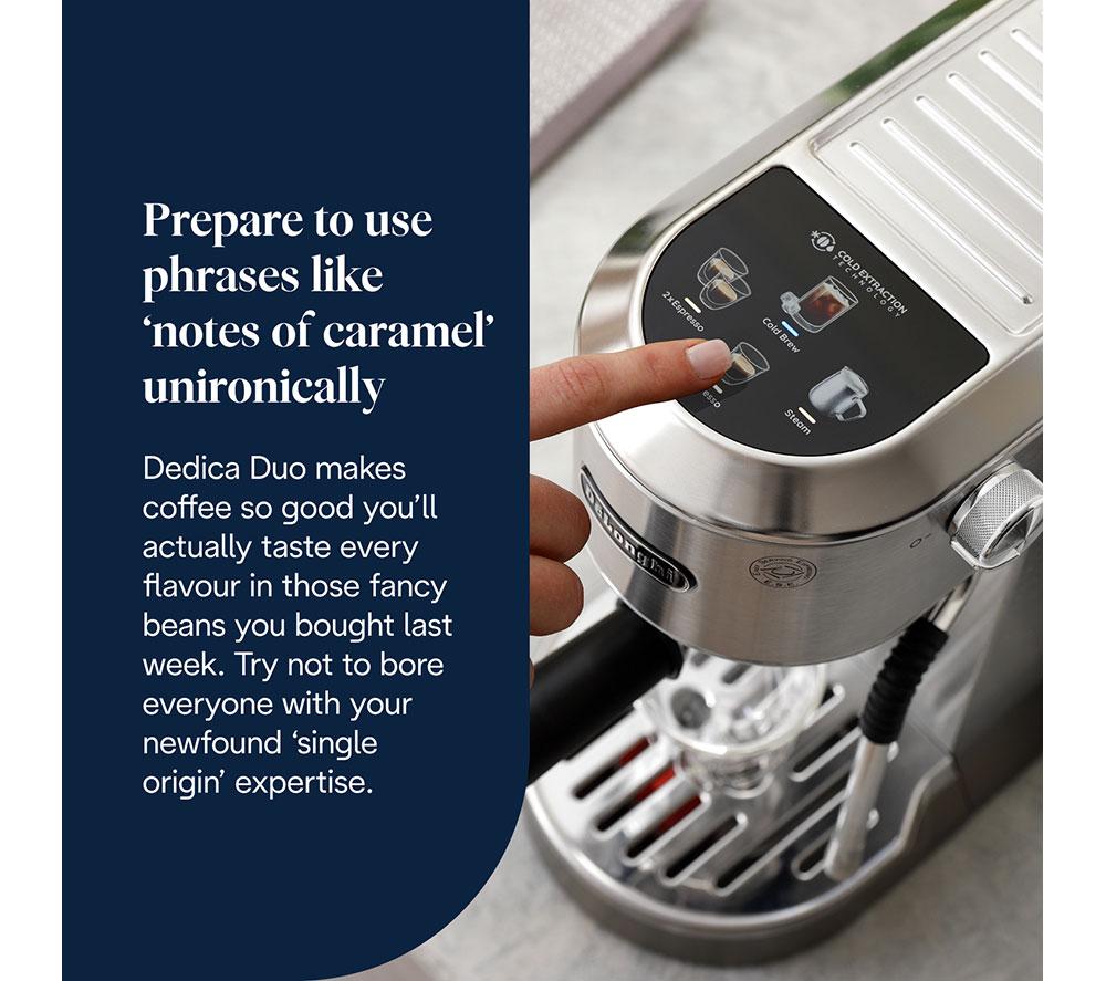 Cafetera DELONGHI Dedica Duo EC890.M - Metal