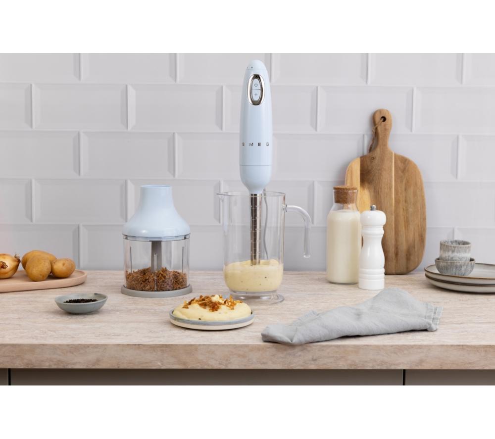 SMEG HBF03PBUK Hand Blender with Accessories - Pastel Blue