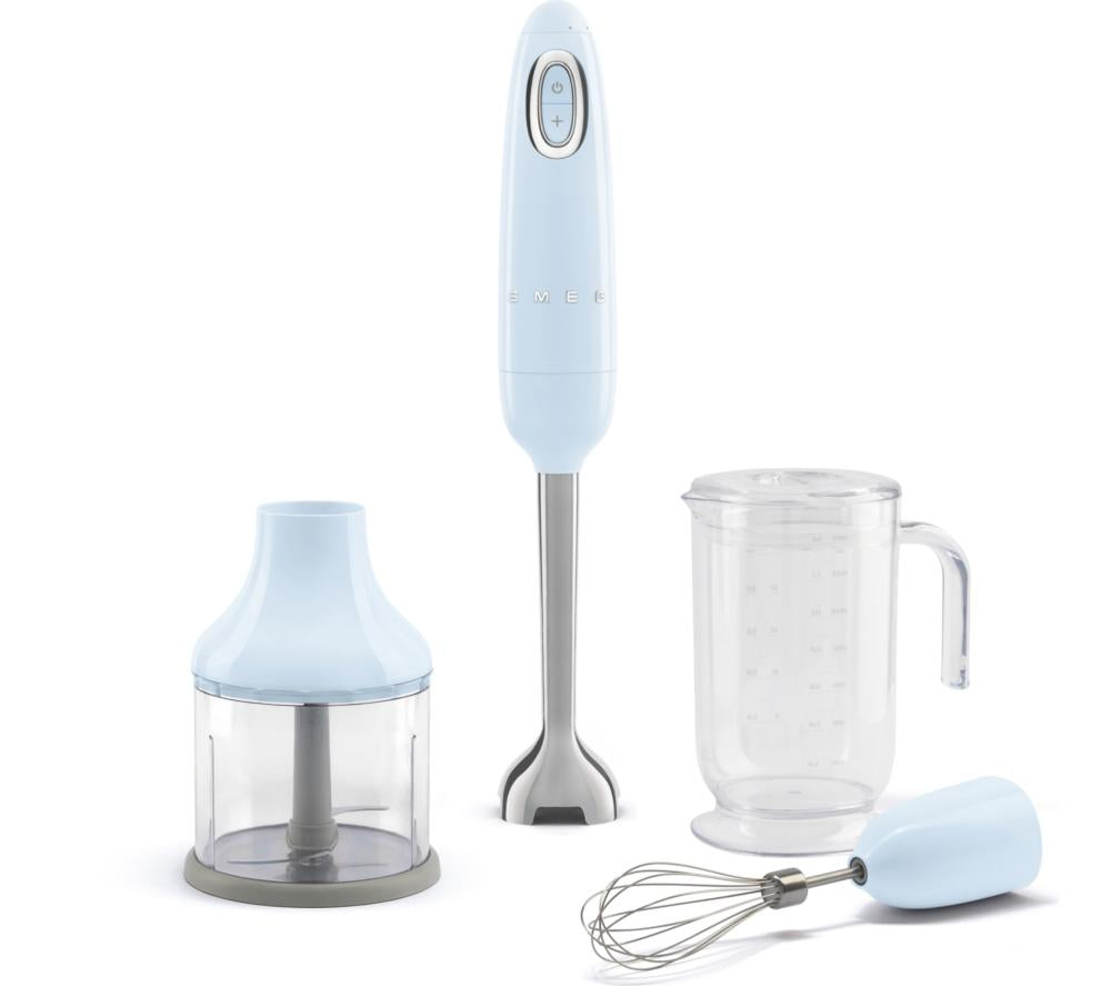 SMEG HBF03PBUK Hand Blender with Accessories - Pastel Blue