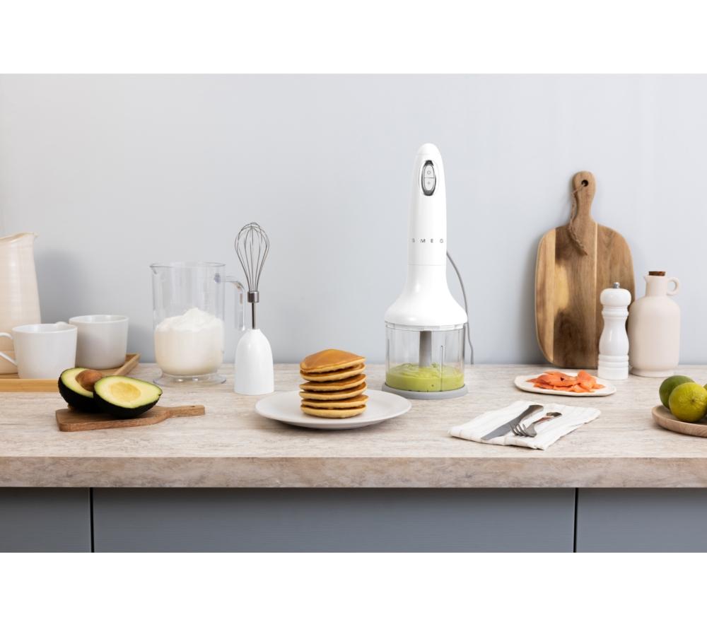 SMEG HBF03WHUK Hand Blender with Accessories - White