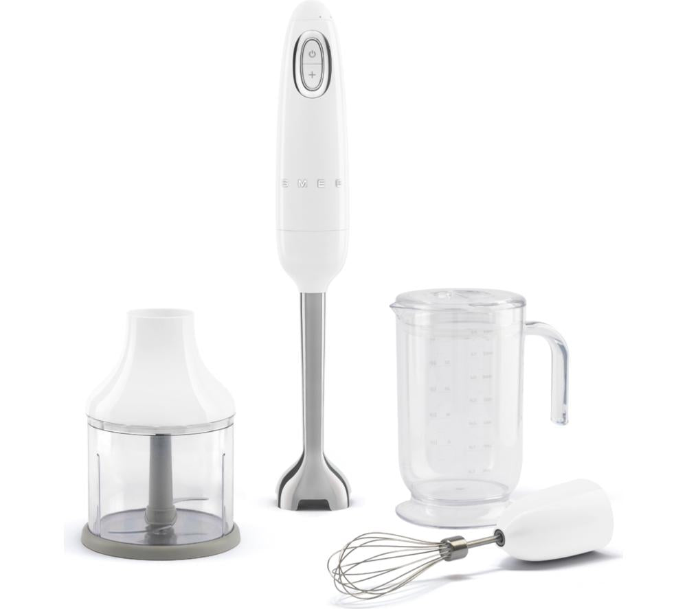 SMEG HBF03WHUK Hand Blender with Accessories - White