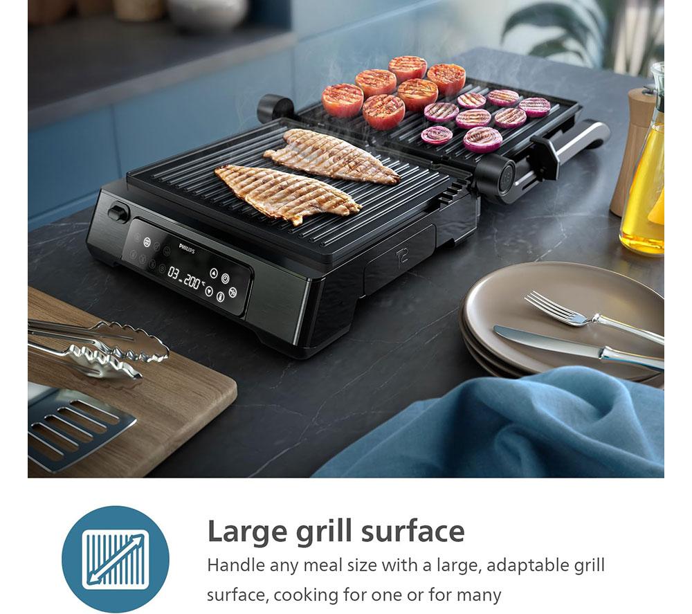 PHILIPS 7000 Series HD6307/70 Contact Grill - Black