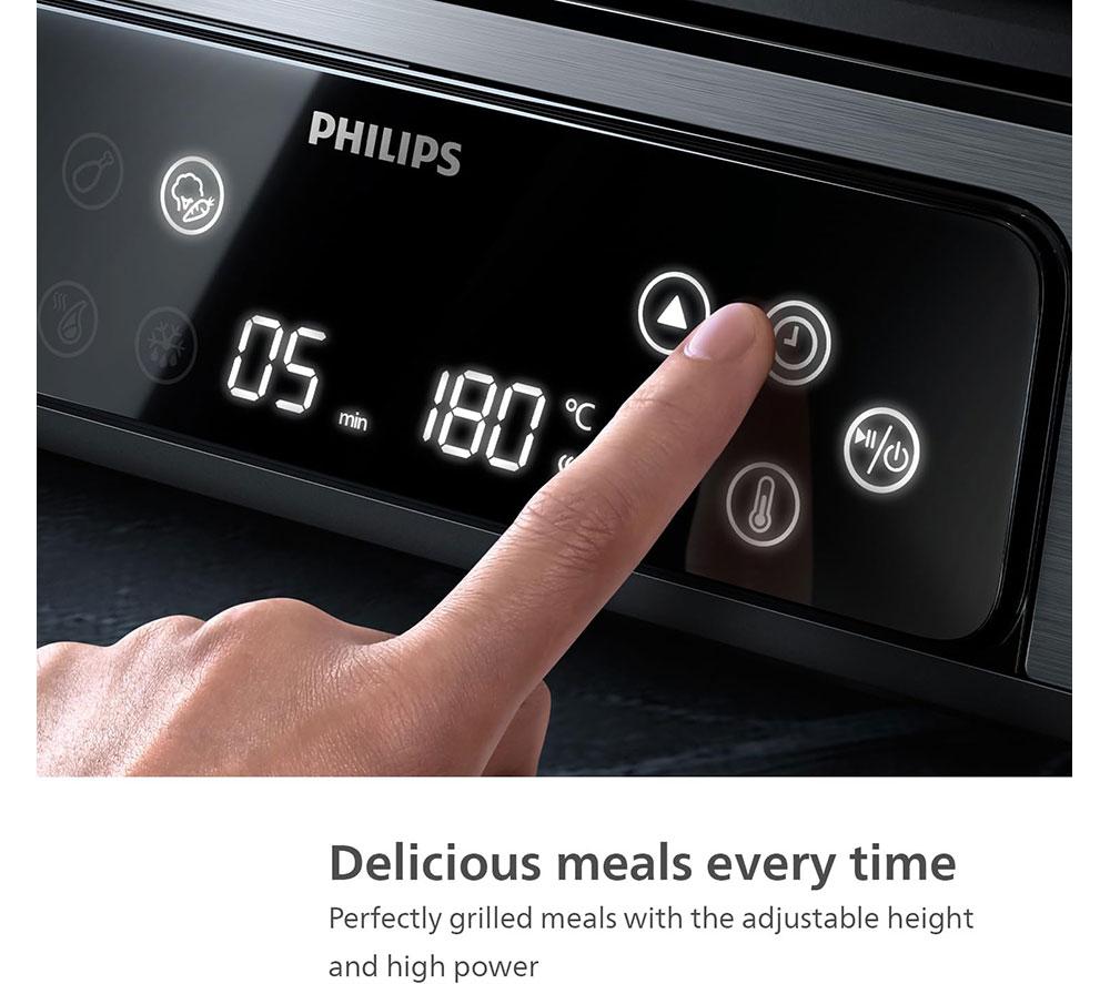 PHILIPS 7000 Series HD6307/70 Contact Grill - Black