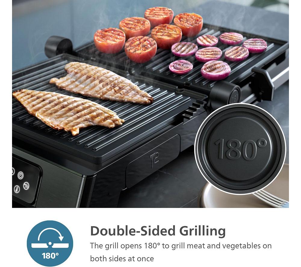 PHILIPS 7000 Series HD6307/70 Contact Grill - Black