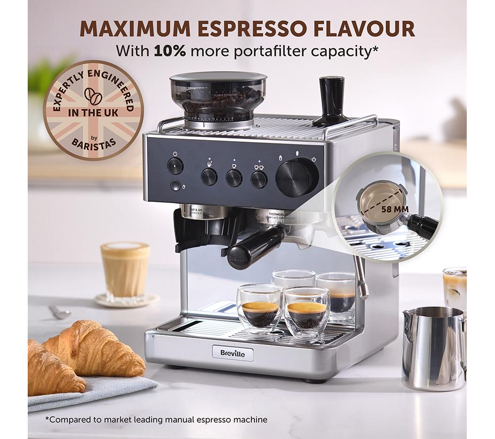 BREVILLE Barista Classic VCF186 Kaffeevollautomat - Edelstahl