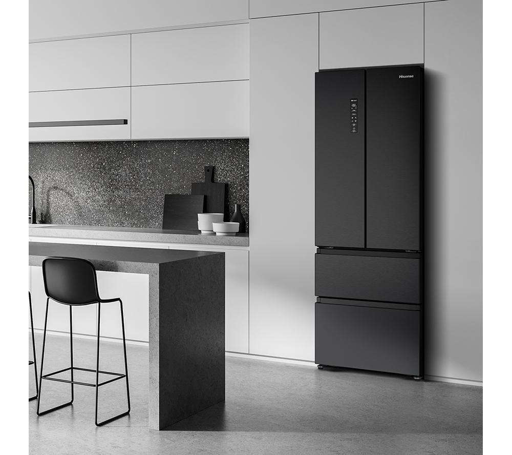 Frigorífico Hisense PureFlat RF632N4AFE2 - Acero inoxidable negro