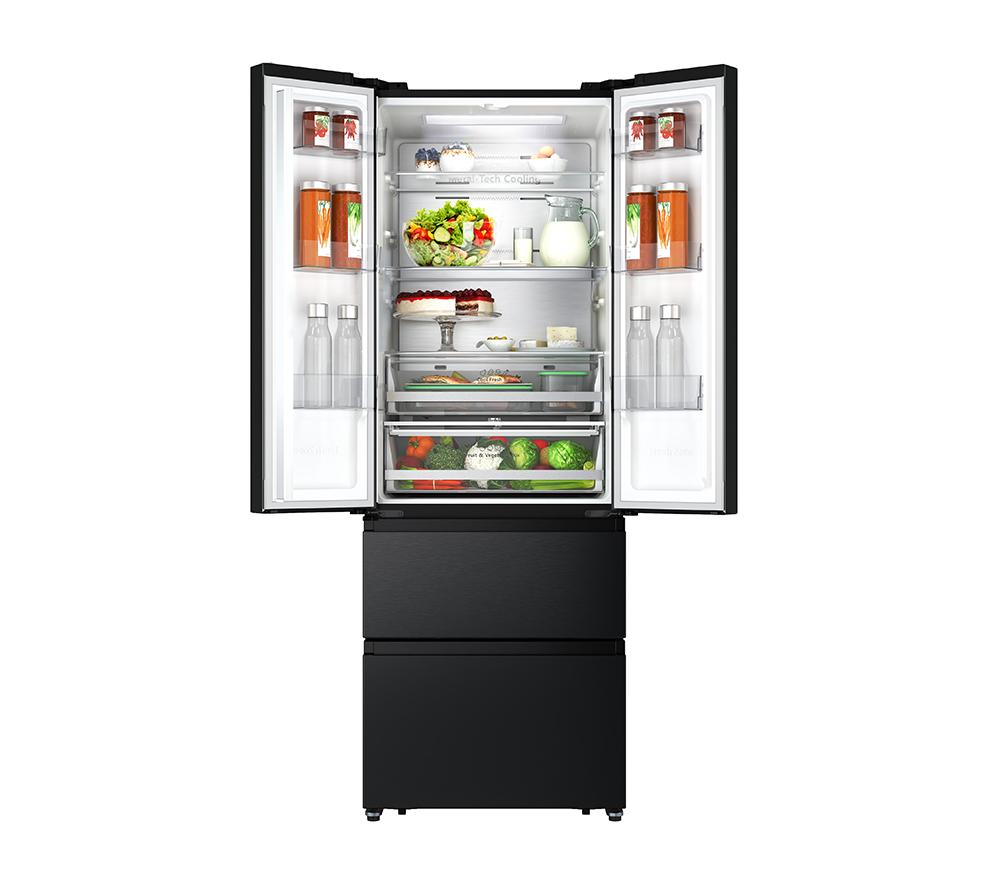 Frigorífico Hisense PureFlat RF632N4AFE2 - Acero inoxidable negro
