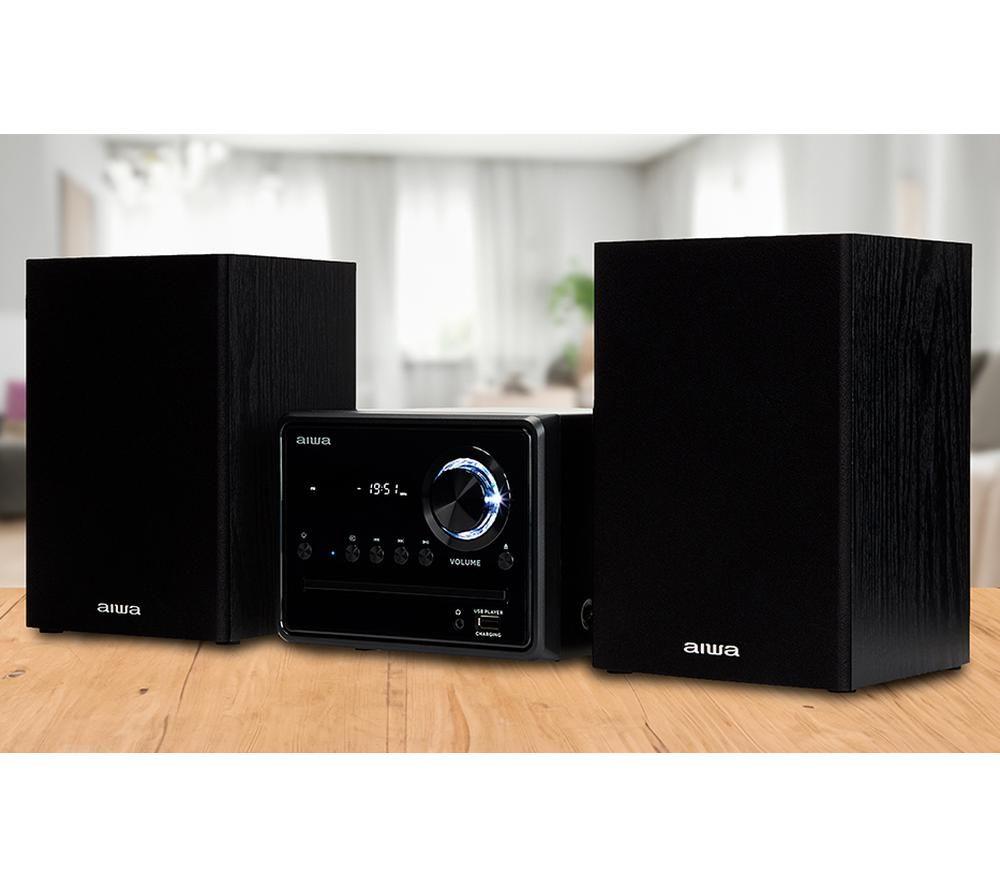 Sistema Micro Hi-Fi Bluetooth AIWA MSBTU-300 - Negro