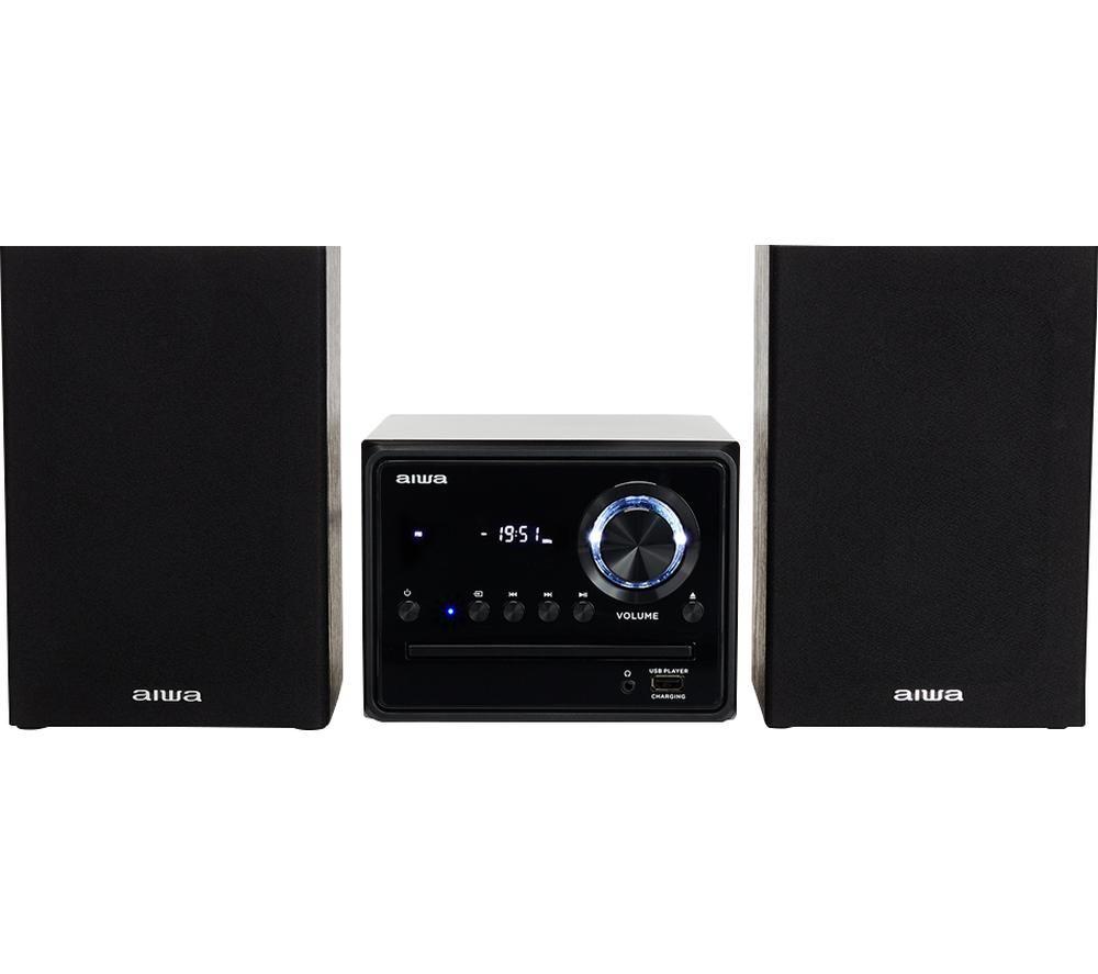 AIWA MSBTU-300 Bluetooth Micro Hi-Fi System - Black