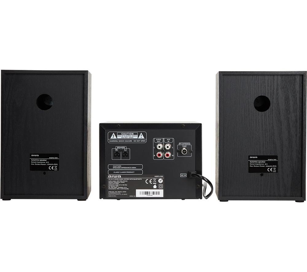 Sistema Micro Hi-Fi Bluetooth AIWA MSBTU-300 - Negro