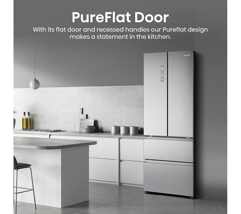 Frigorífico Combi HISENSE PureFlat RF632N4AIE1 - Acero Inoxidable