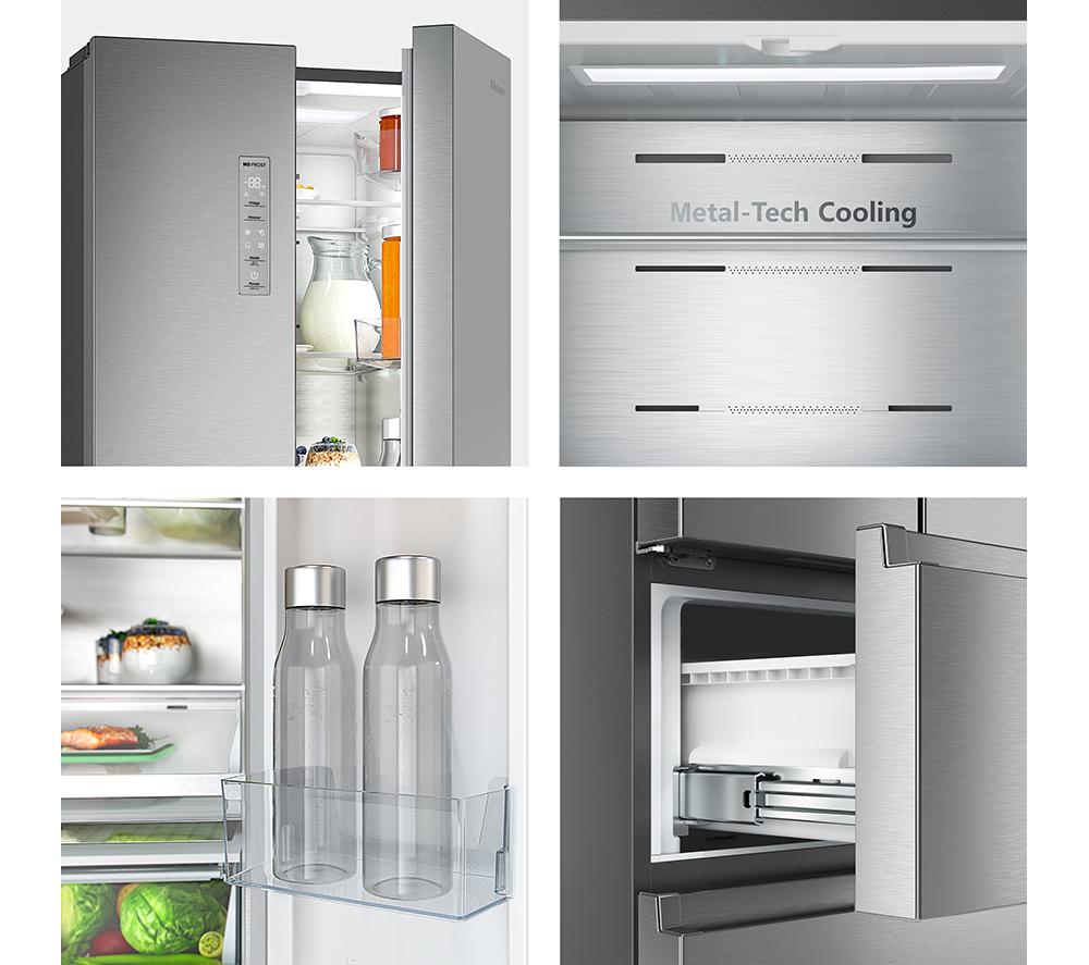 Frigorífico Combi HISENSE PureFlat RF632N4AIE1 - Acero Inoxidable