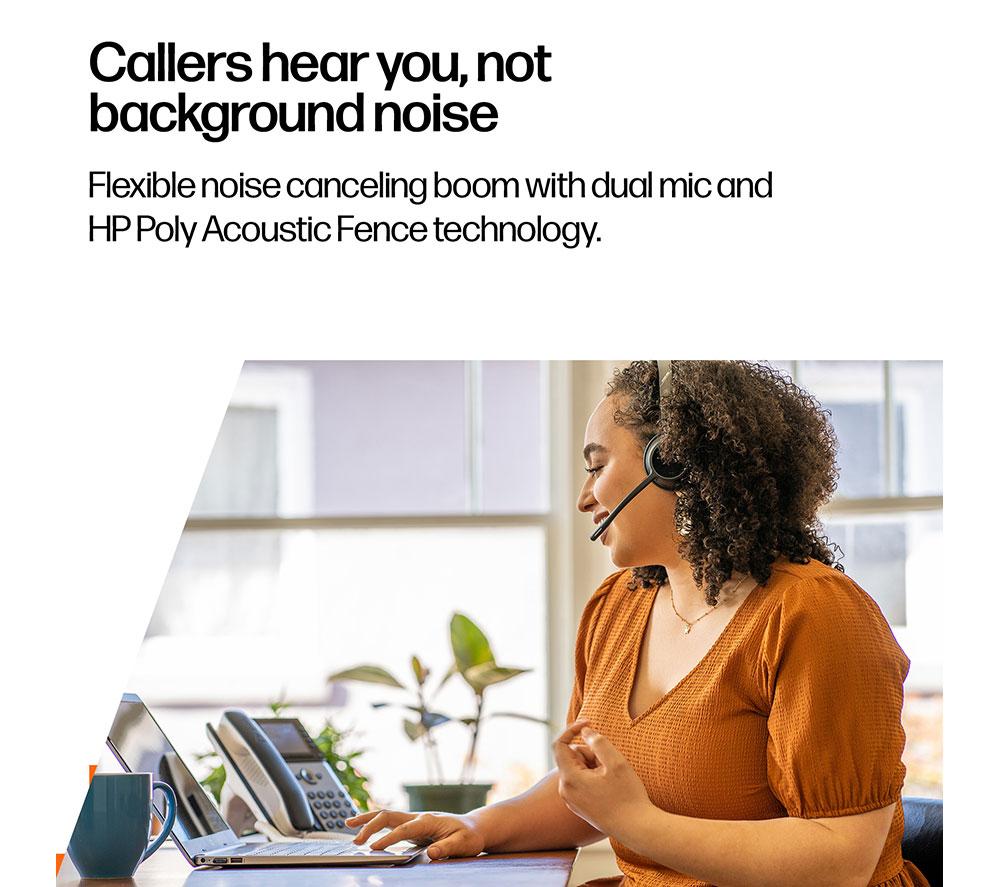 HP POLY Voyager 4320-M Wireless Headset - Black