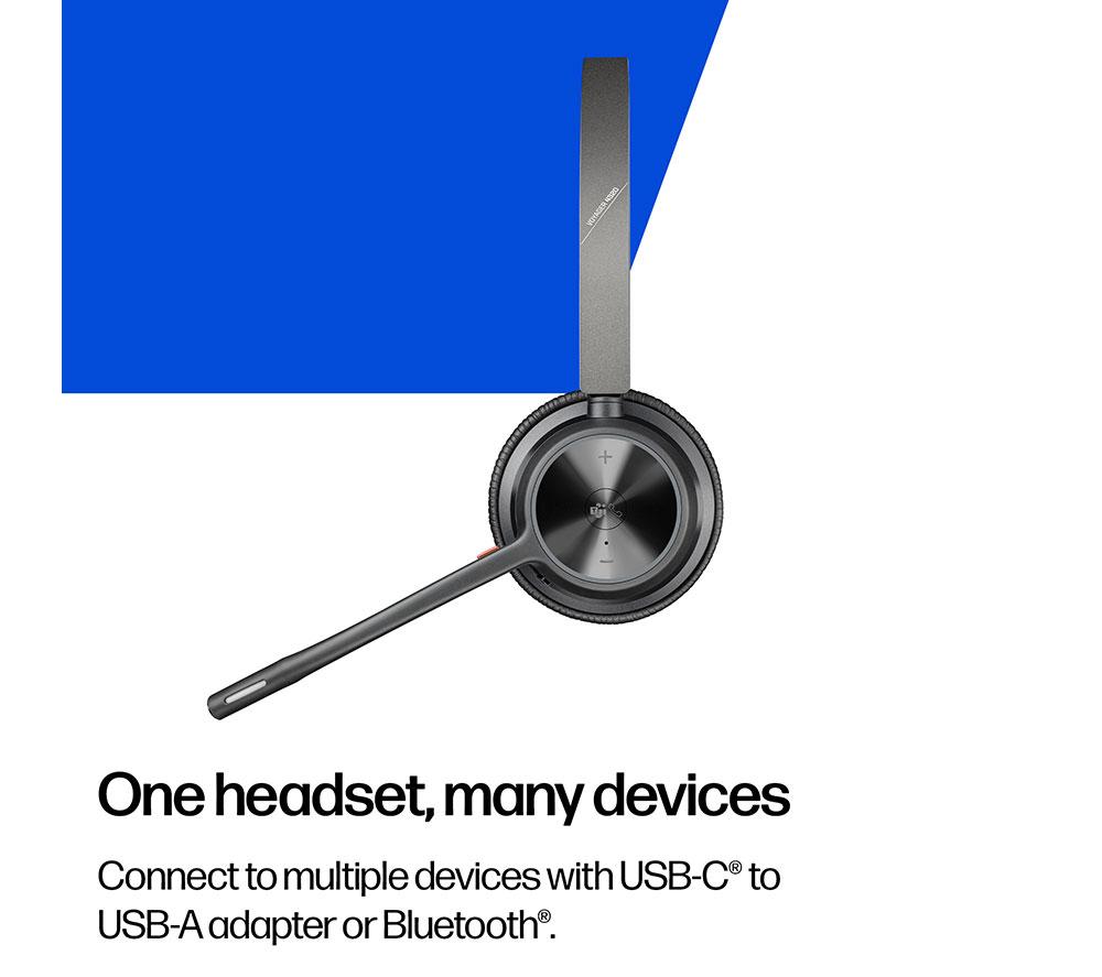 HP POLY Voyager 4320-M Wireless Headset - Black