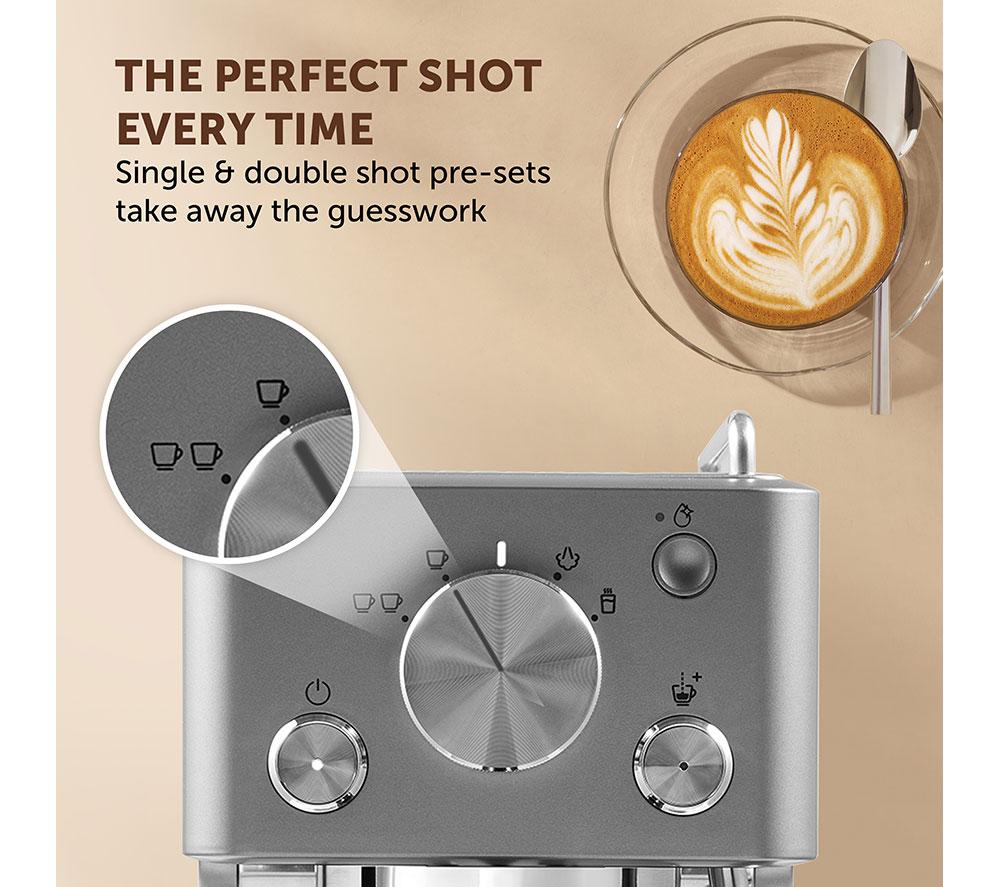 BREVILLE Barista Slimline VCF185 Espressomaschine - Edelstahl
