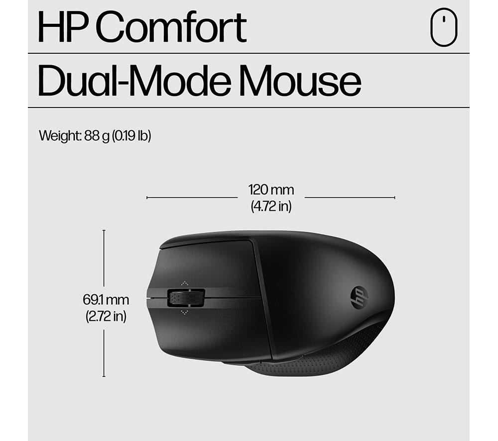 HP 680 Comfort Dual-Mode Wireless Keyboard & Mouse Set - Black