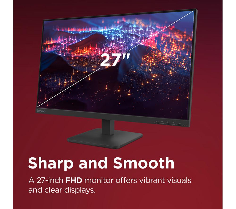 LENOVO L27-4e Full HD 27" IPS Monitor - Raven Black