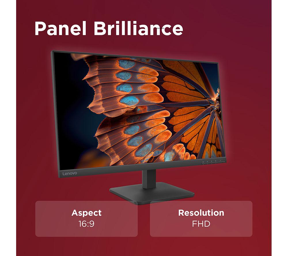 LENOVO L27-4e Full HD 27" IPS Monitor - Raven Black