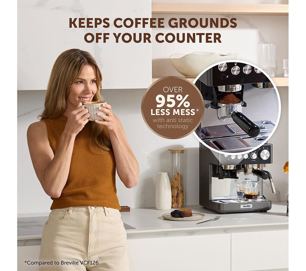 BREVILLE Barista Sense VCF187 Kaffeevollautomat – Edelstahl