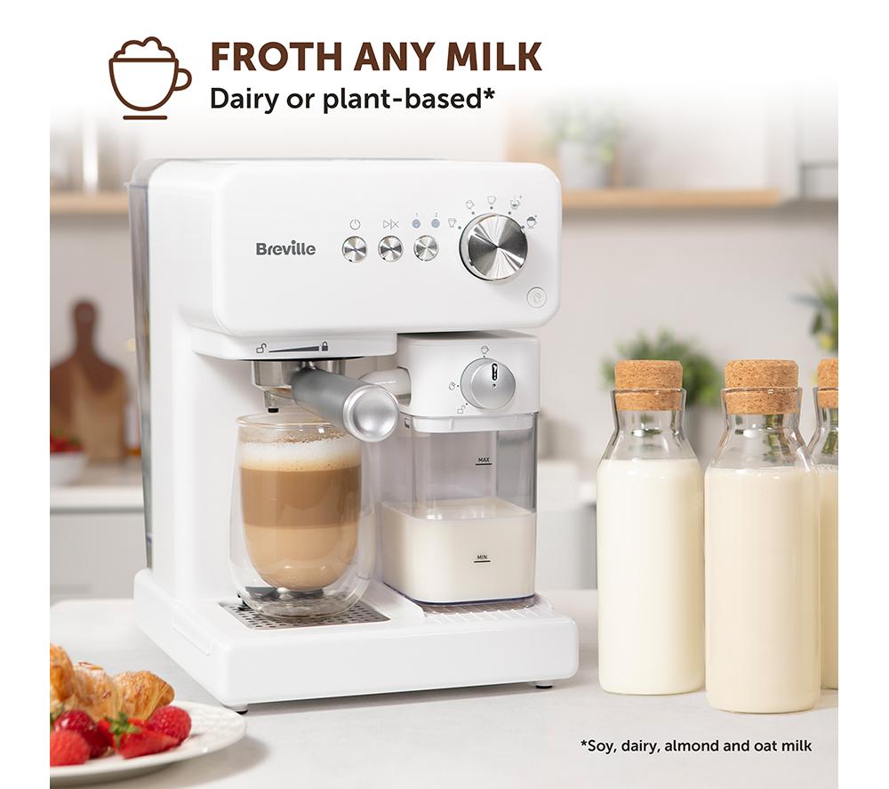 BREVILLE Prima Latte VCF190 Kaffeemaschine - Weiß