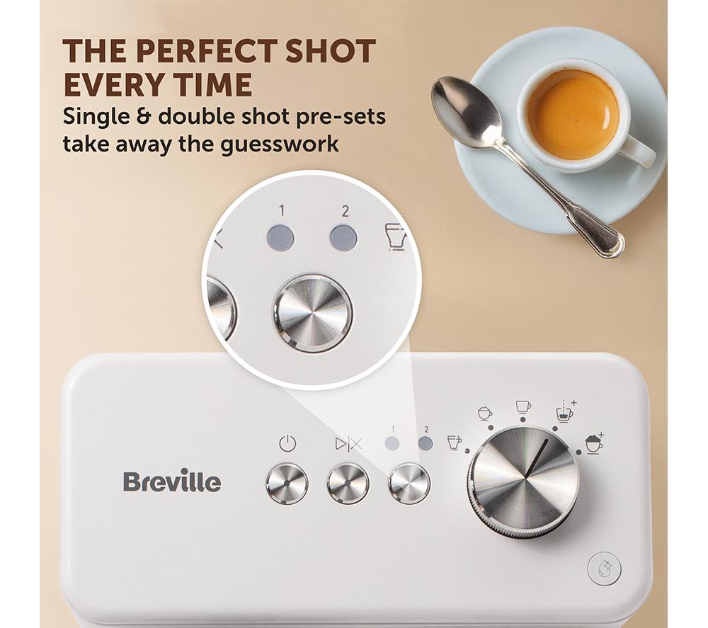BREVILLE Prima Latte VCF190 Kaffeemaschine - Weiß