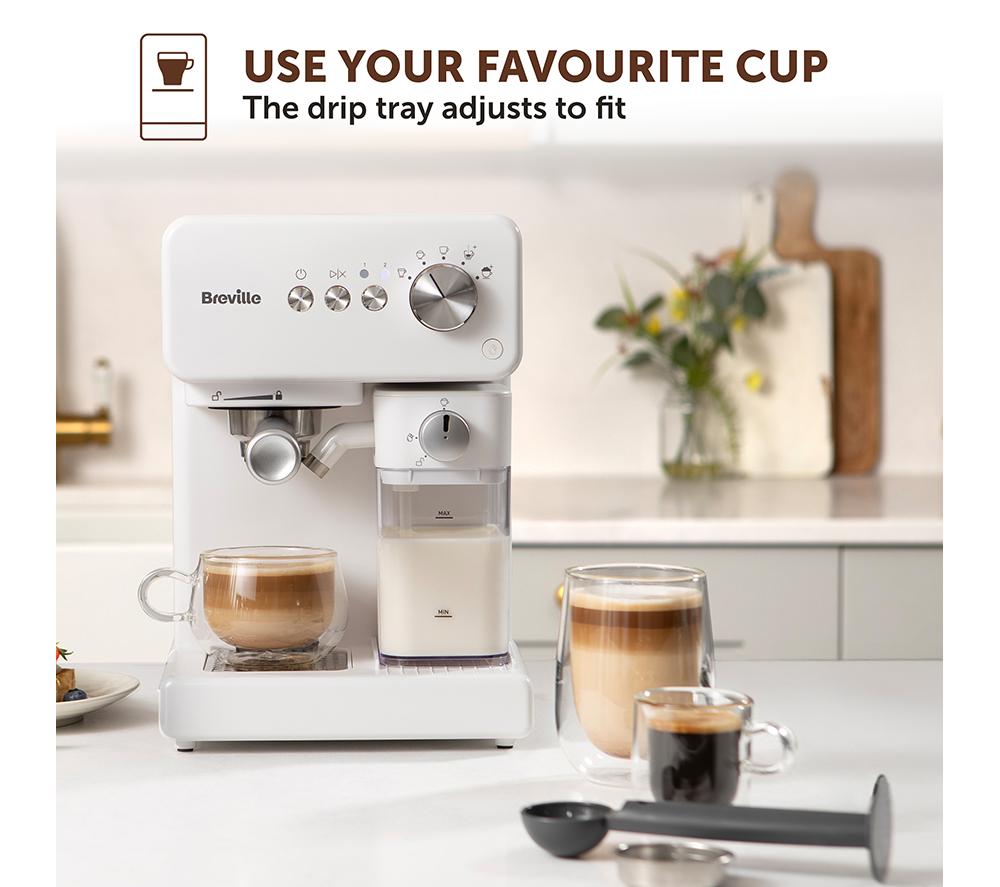 BREVILLE Prima Latte VCF190 Kaffeemaschine - Weiß