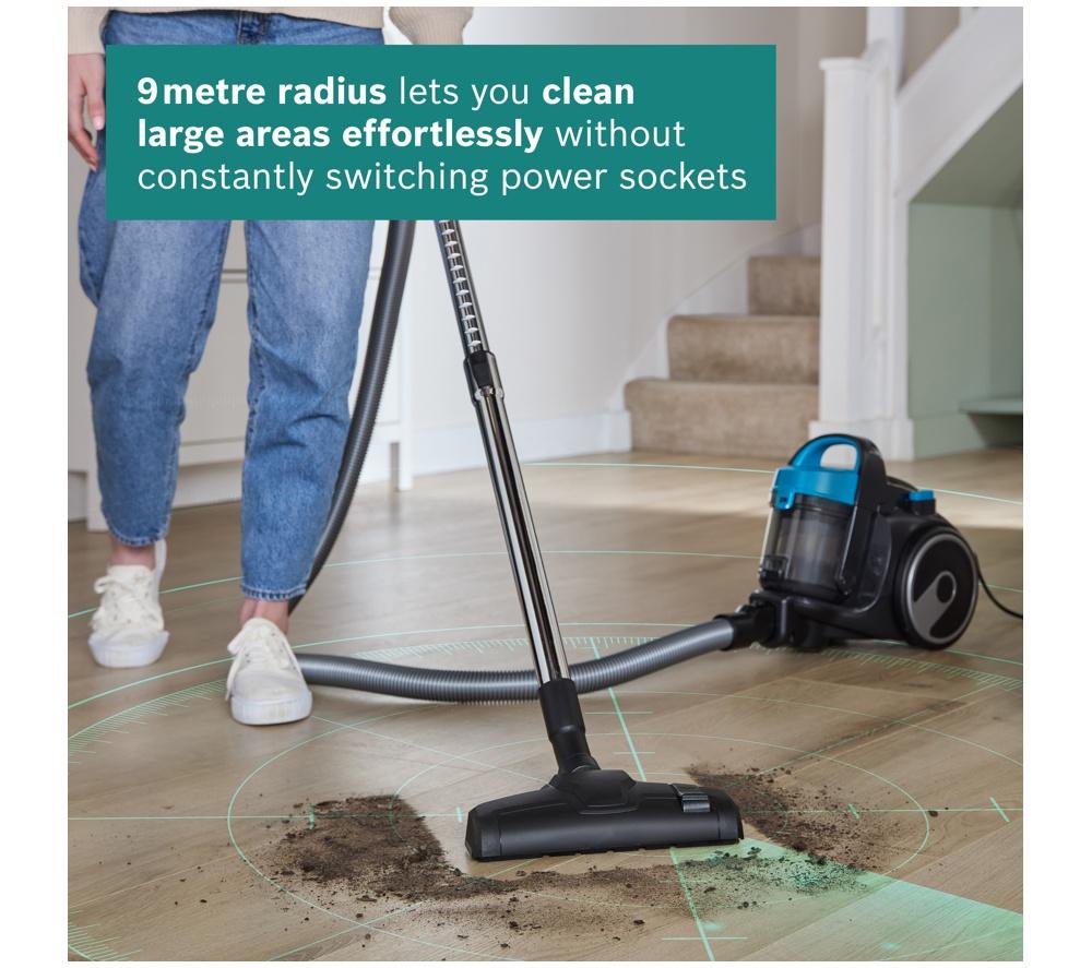 BOSCH Series 2 BGS05BU2GB Cylinder Bagless Vacuum Cleaner - Turquoise