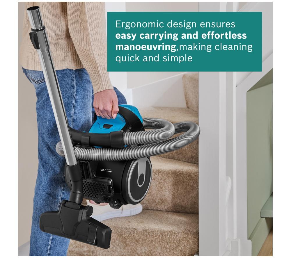 BOSCH Series 2 BGS05BU2GB Cylinder Bagless Vacuum Cleaner - Turquoise