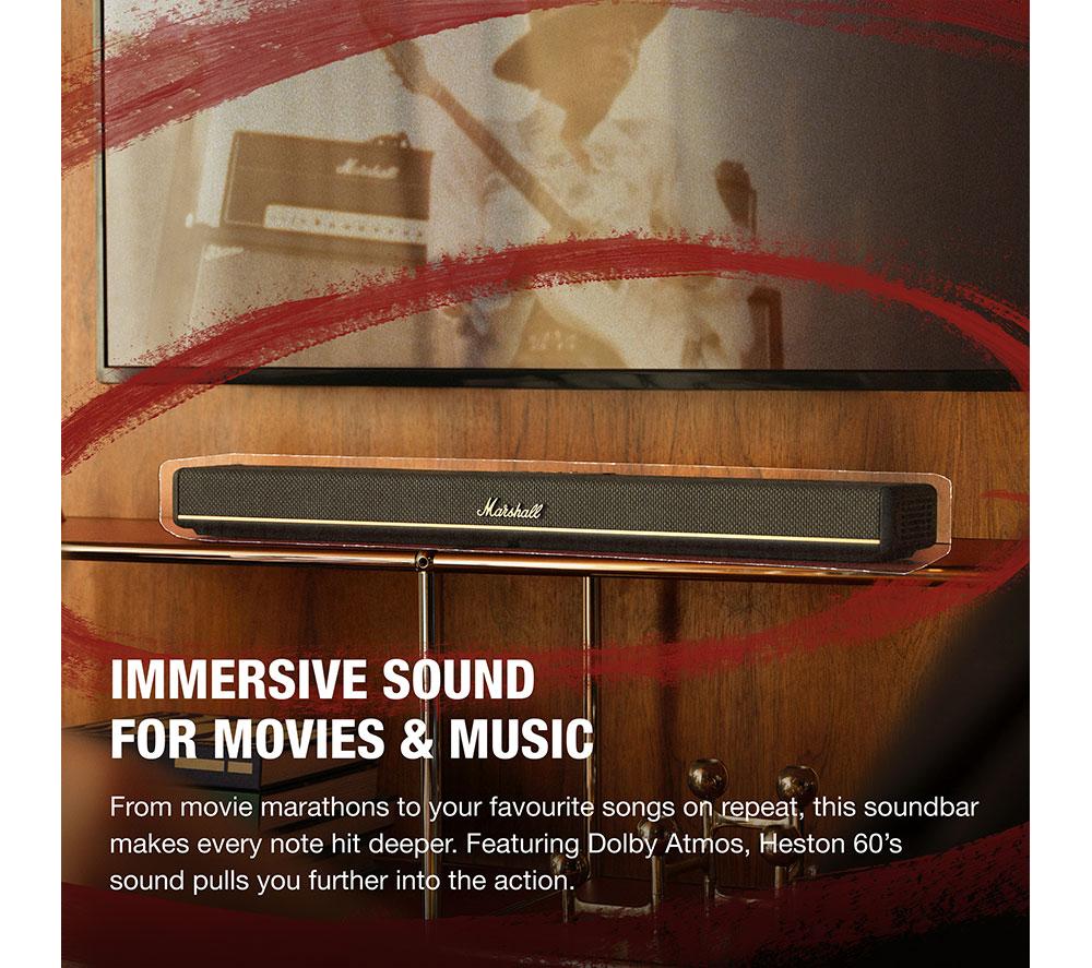 MARSHALL Heston 60 5.1 All-in-One Sound Bar - Black