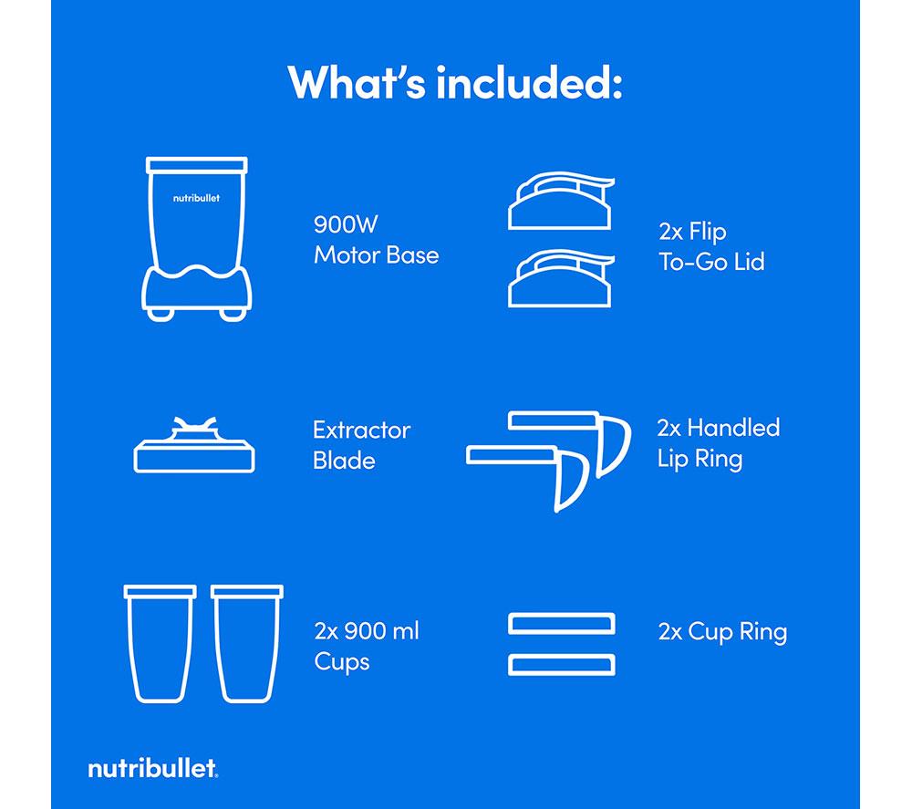 NUTRIBULLET Pro 900 Series Kit de licuadora de 10 piezas - Jade Mate